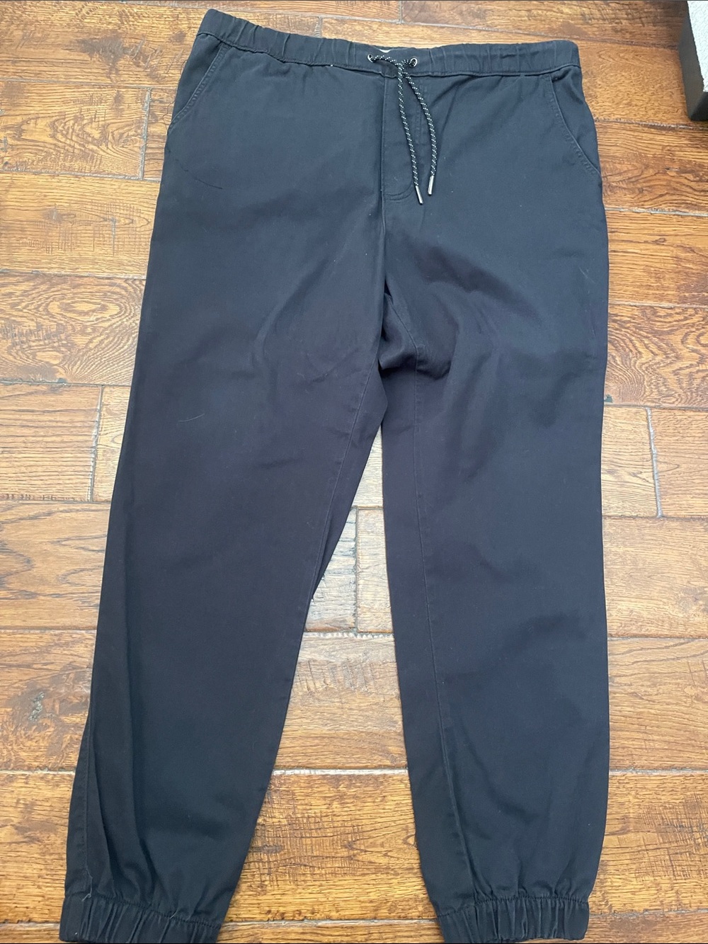 urban pipeline Black Elastic Waist Jogger Pants